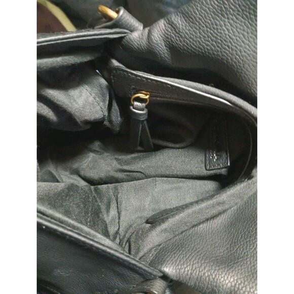 Sonoma Black Faux Leather Fold Over Crossbody Boho Purse - Picture 7 of 11